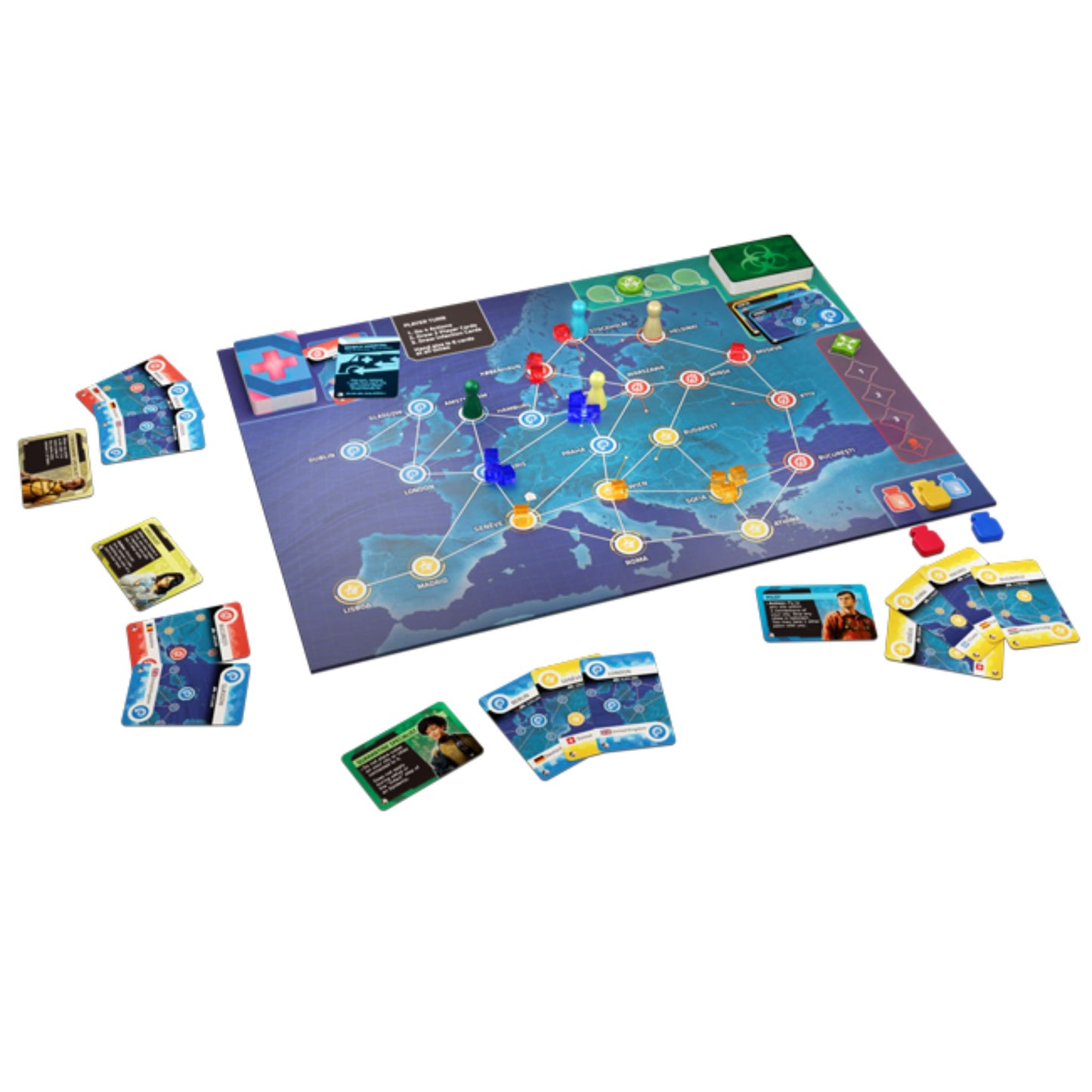 Adult Board Game Family Night Mystery Bundle - Pandemic Hot Zone, Play Nine & Surprise Mystery Game