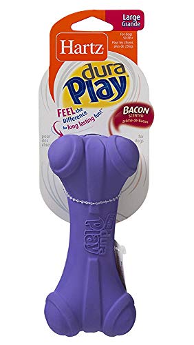 Hartz DuraPlay Bacon Scented Dog Toy, Large – Durable & Soft Ball for Dogs (Color May Vary) - KWtoyszone | Proudly Canadian