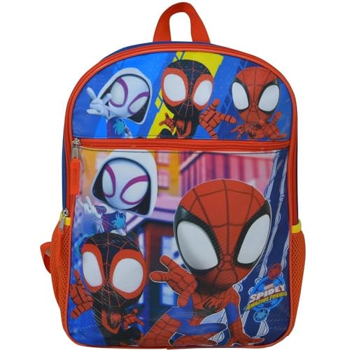 Disney Spidey & Friends 16" Backpack – Red, Large | Fun School Gear for Kids - KWtoyszone | Proudly Canadian