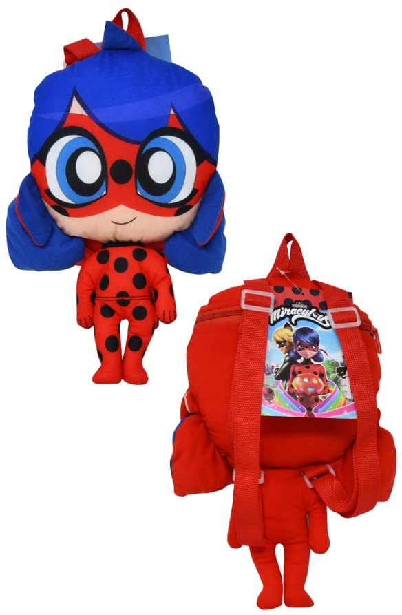 Miraculous Ladybug 15" Plush Backpack – Soft, Collectible Kids Backpack - KWtoyszone | Proudly Canadian