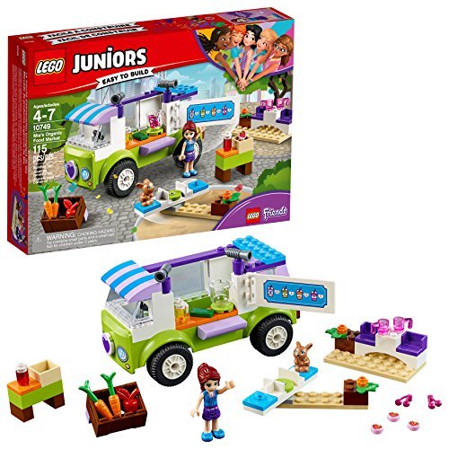 LEGO Juniors Mia's Organic Food Market 10749 – 115-Piece Building Kit for Kids - KWtoyszone | Proudly Canadian