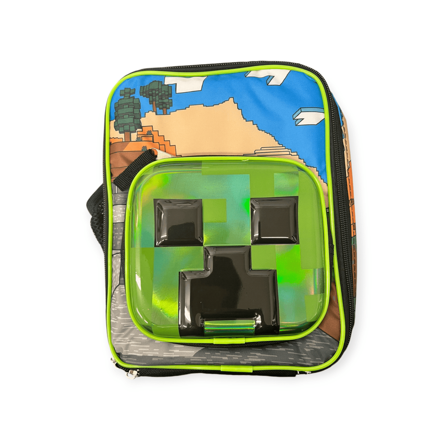 AI 3-D Creeper Lunch Kit – Fun Zip Pocket Design for Kids’ School & Playtime - KWtoyszone | Proudly Canadian
