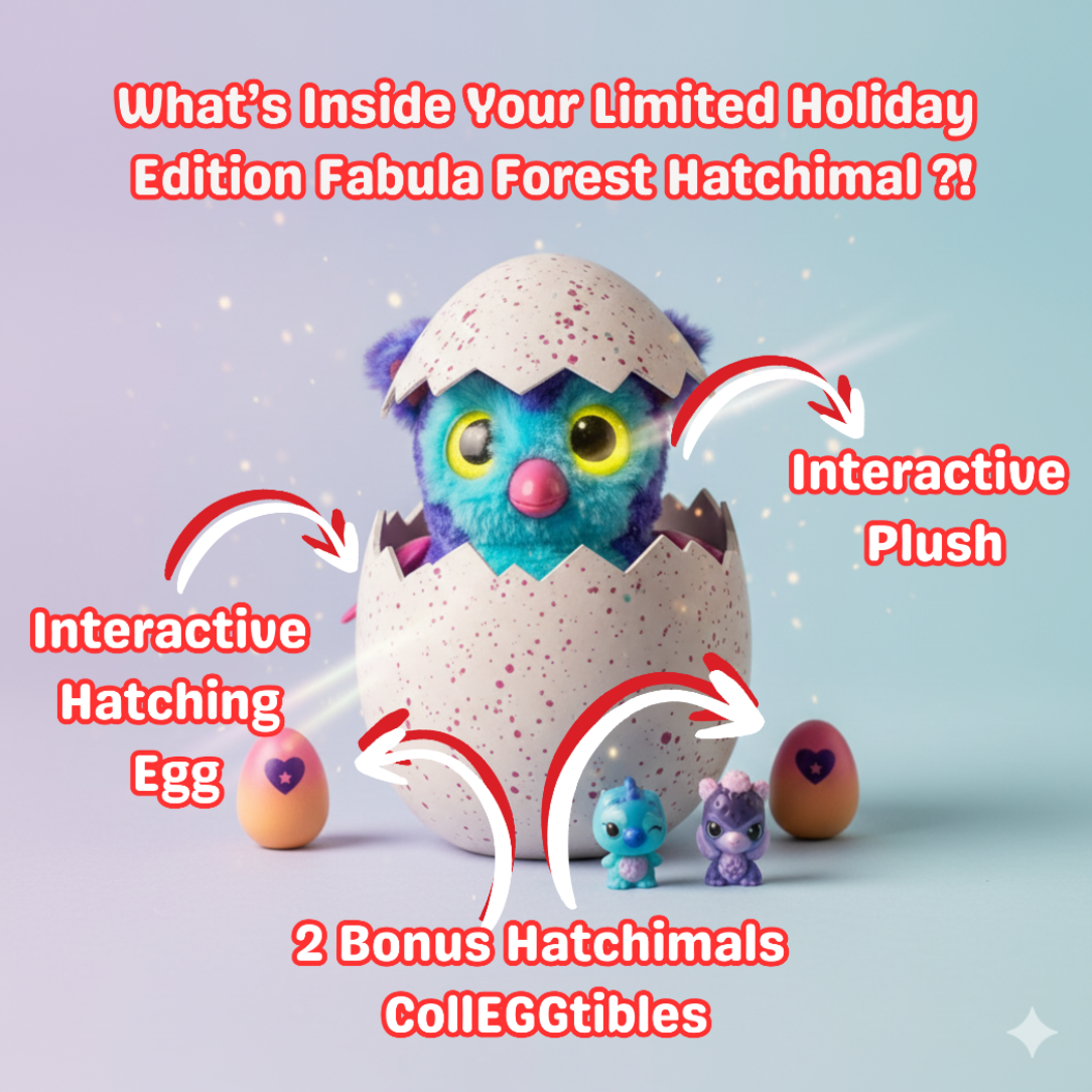 Hatchimals Fabula Forest Interactive Egg + 2 Bonus CollEGGtibles (Limited Premium Gift Set) - KWtoyszone | Proudly Canadian