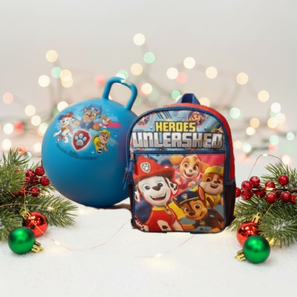 Paw Patrol Backpack + Hopper Ball — Holiday Fun Bundle (Limited Stock) - KWtoyszone | Proudly Canadian