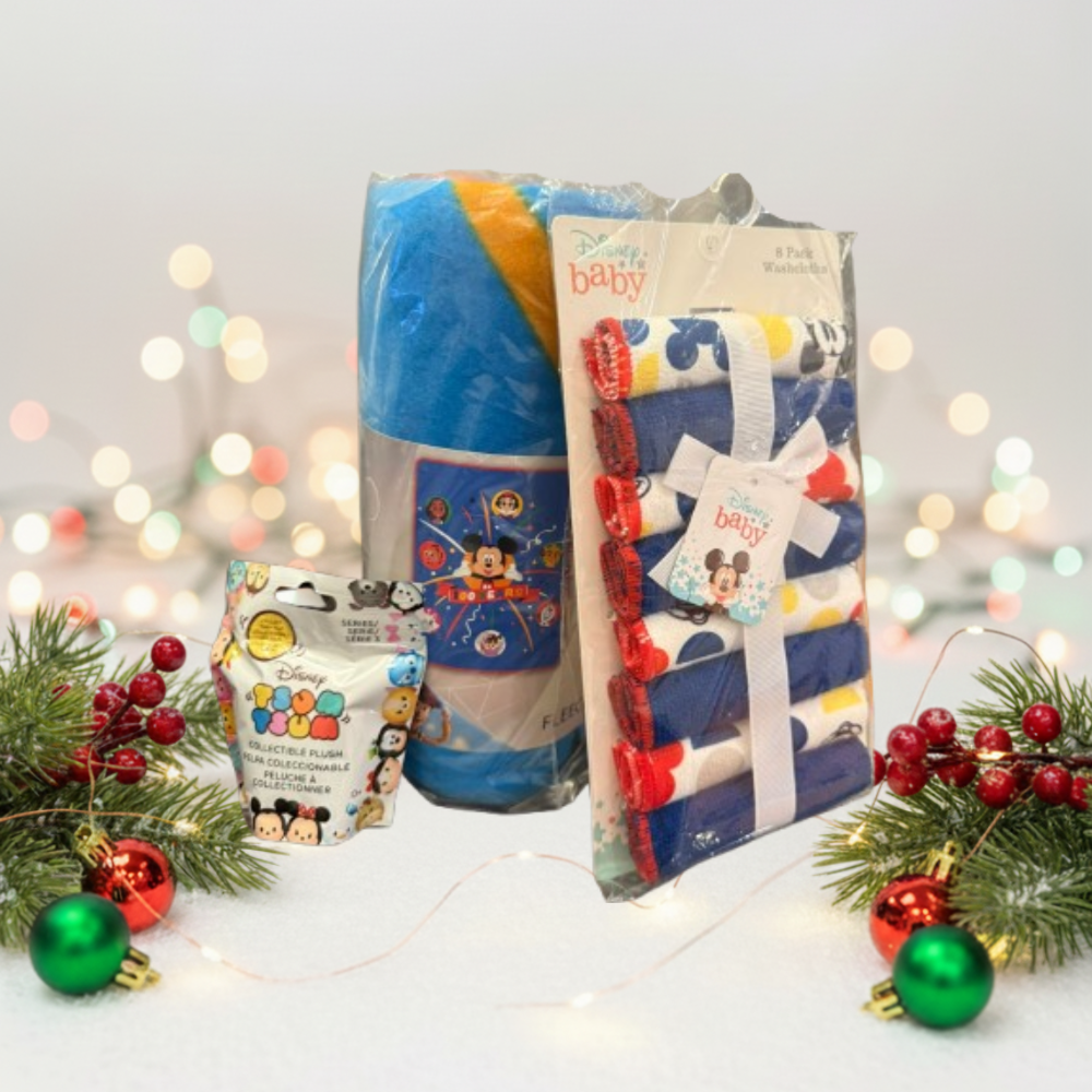 Mickey Mouse Baby Bundle – Disney Throw, Washcloths & Tsum Tsum Plush - KWtoyszone | Proudly Canadian