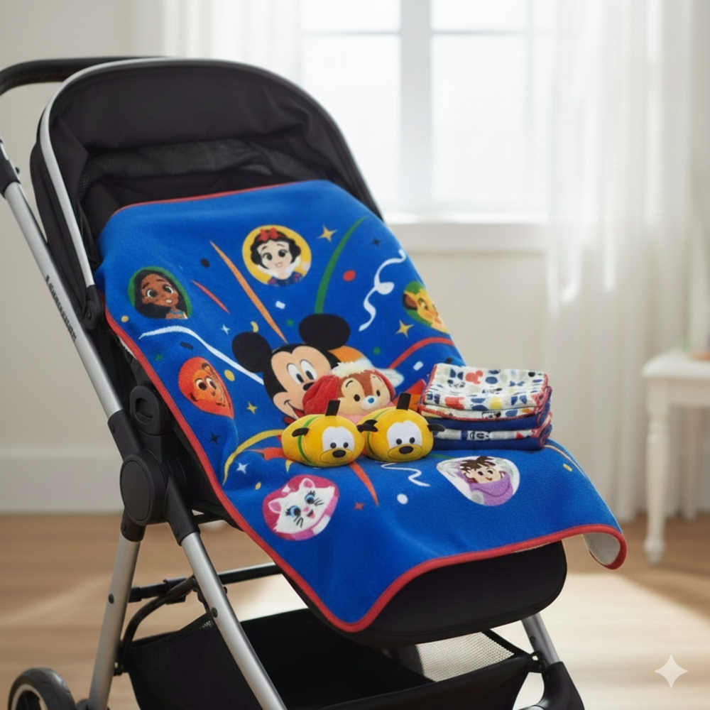 Mickey Mouse Baby Bundle – Disney Throw, Washcloths & Tsum Tsum Plush - KWtoyszone | Proudly Canadian