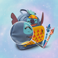 Disney Stitch Backpack + 3-Pack Pens Gift Bundle - KWtoyszone | Proudly Canadian