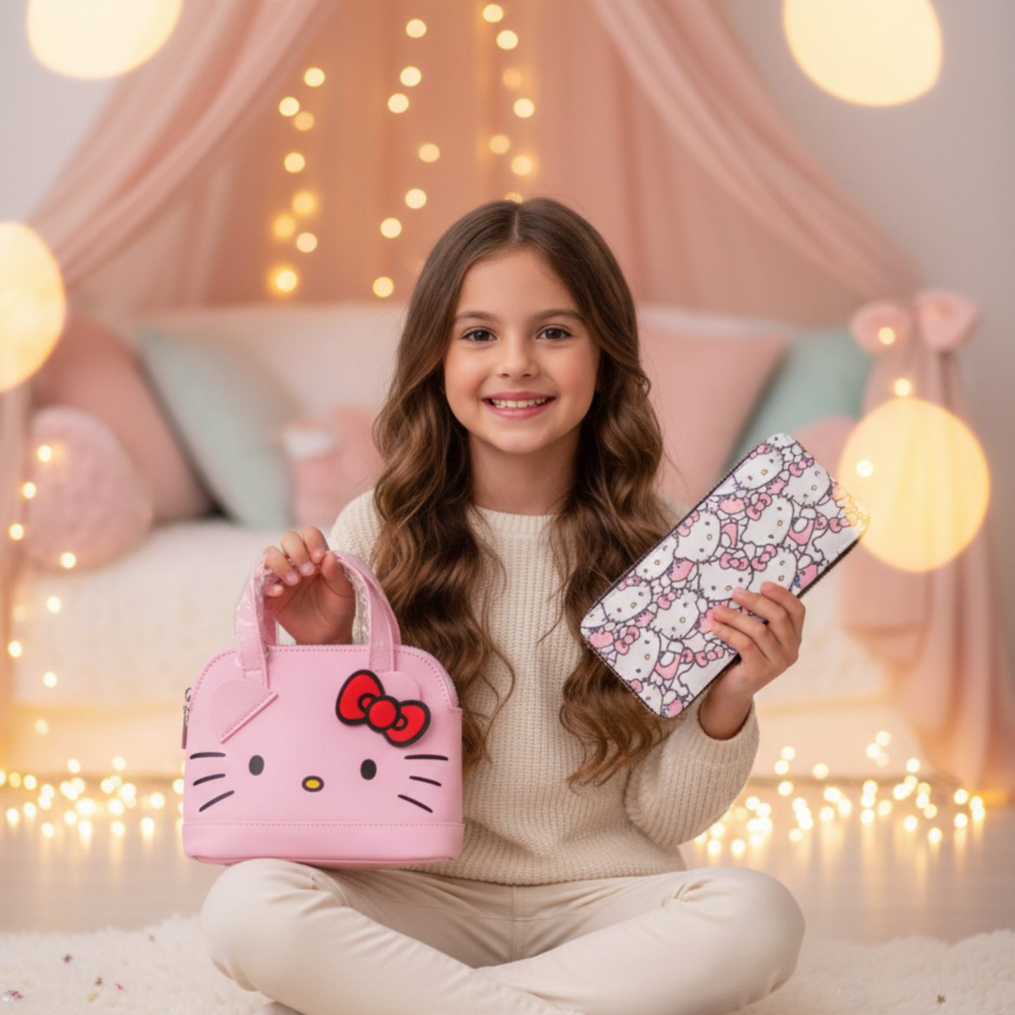 Hello Kitty Mini Handbag + Long Wallet Bundle – Faux Leather - KWtoyszone | Proudly Canadian
