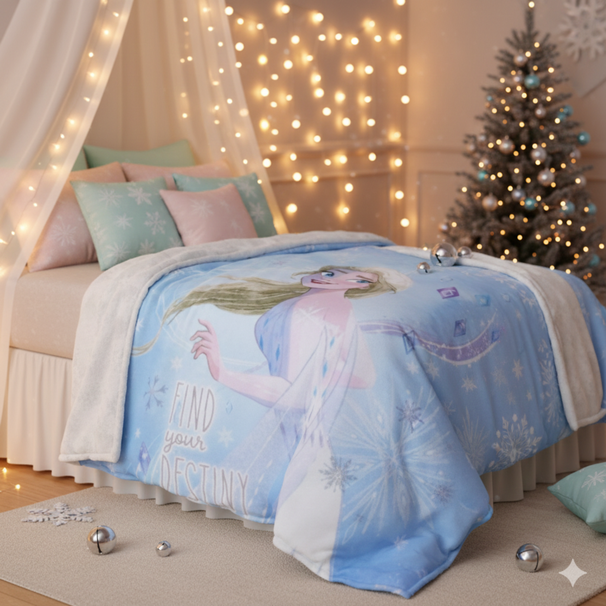 Frozen Fleece Throw + Puffy Stickers Bundle – Cozy & Fun Gift - KWtoyszone | Proudly Canadian