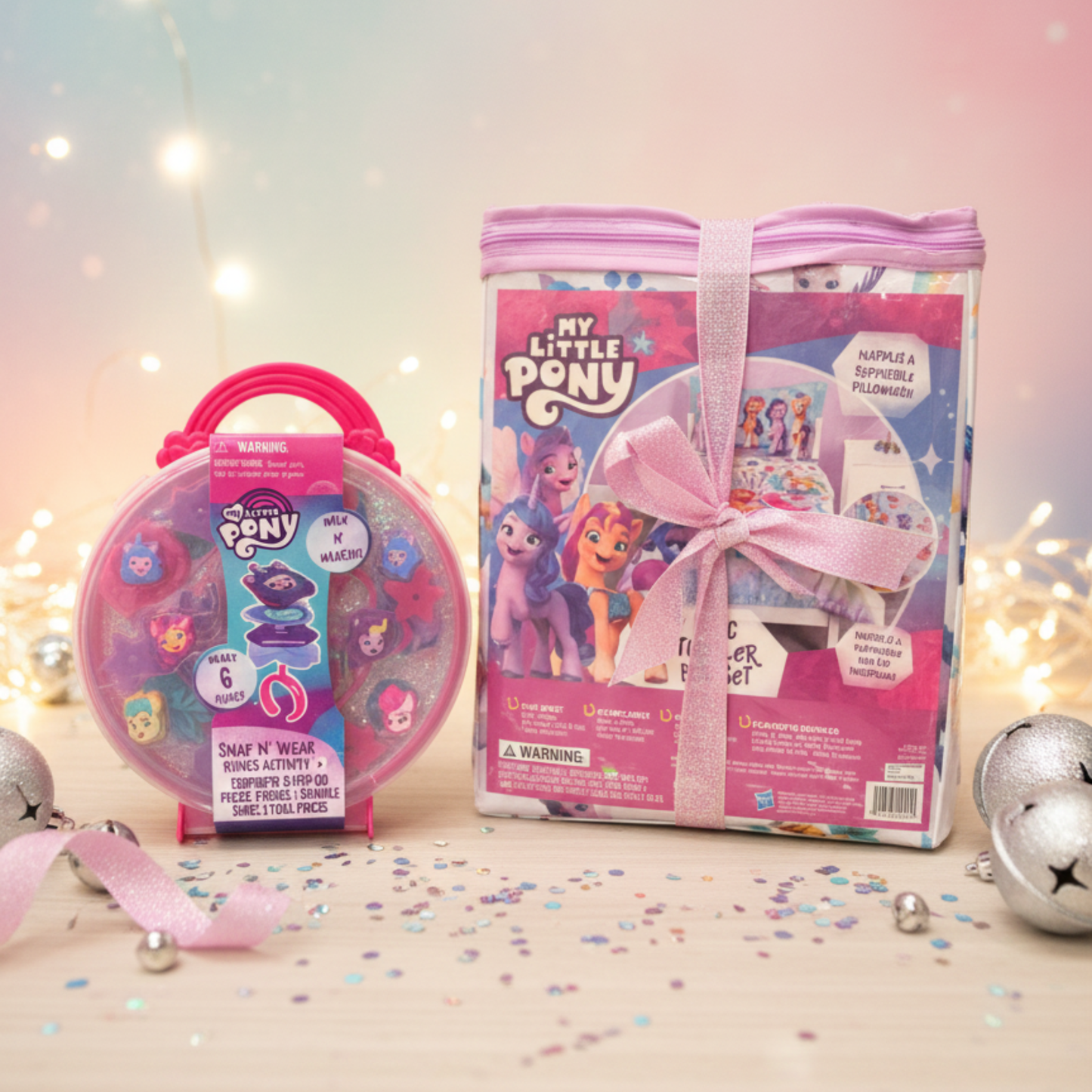 My Little Pony Toddler Sheet Set + Snap N’ Wear Rings Activity Bundle - KWtoyszone | Proudly Canadian