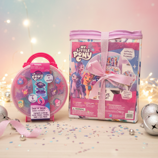 My Little Pony Toddler Sheet Set + Snap N’ Wear Rings Activity Bundle - KWtoyszone | Proudly Canadian