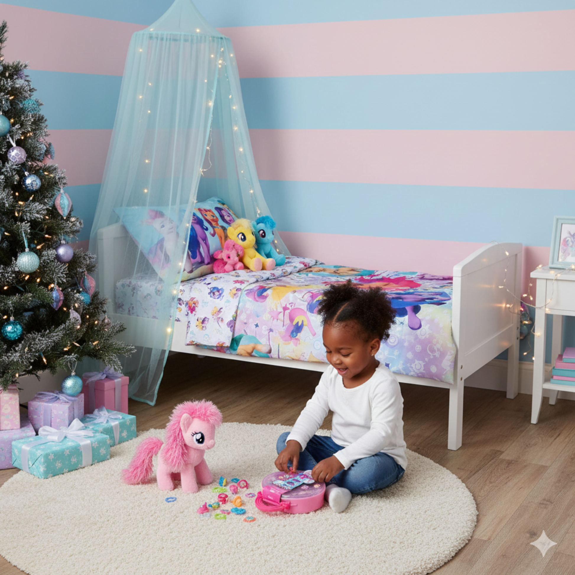 My Little Pony Toddler Sheet Set + Snap N’ Wear Rings Activity Bundle - KWtoyszone | Proudly Canadian