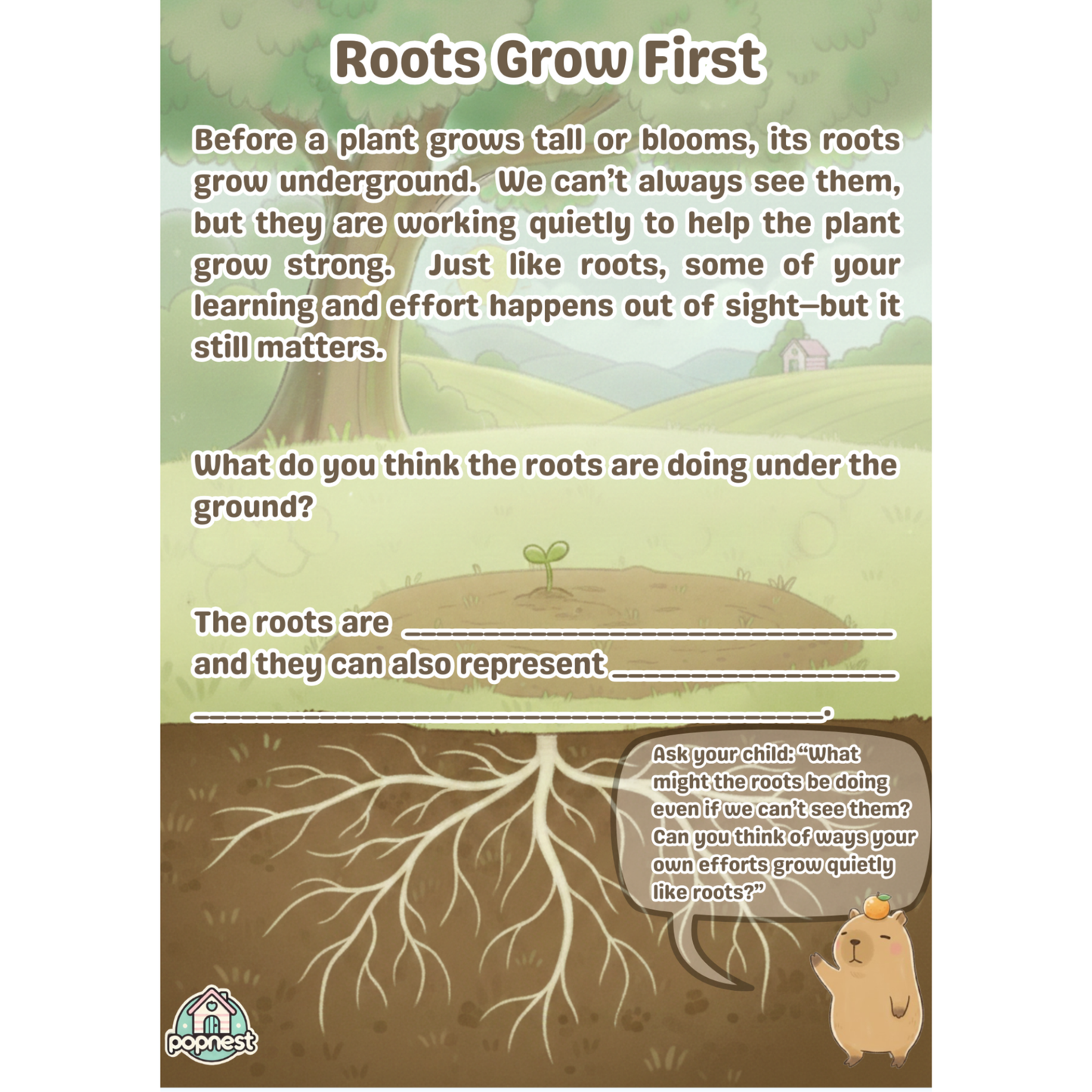 Chill Capy Goals Journal – Week 6: I Notice My Growth