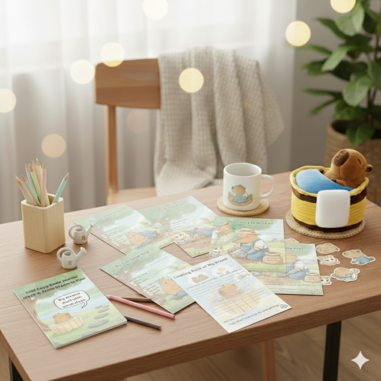 Chill Capy Goals Journal – Week 3: Turning Dreams into Small Steps (Ages 6–10)