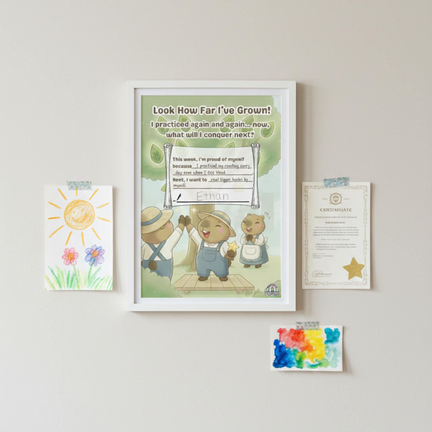 Chill Capy Goals Journal – Week 7: Dream Builder & Growth Celebration (Ages 6–10)