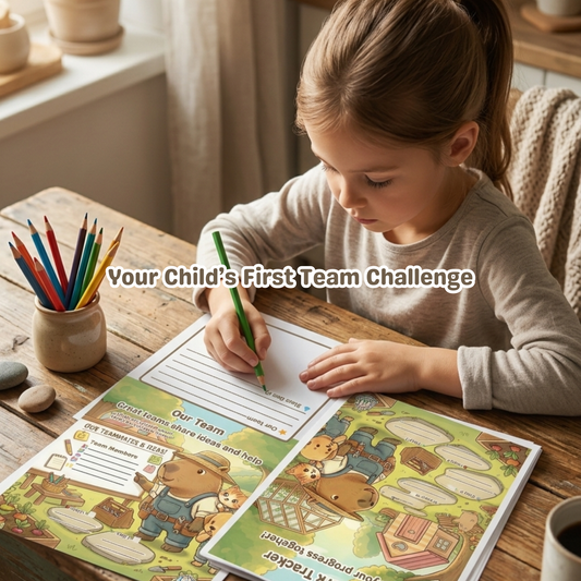 Chill Capy Goals Journal Week 11 – Teamwork Challenge (Ages 6–10)