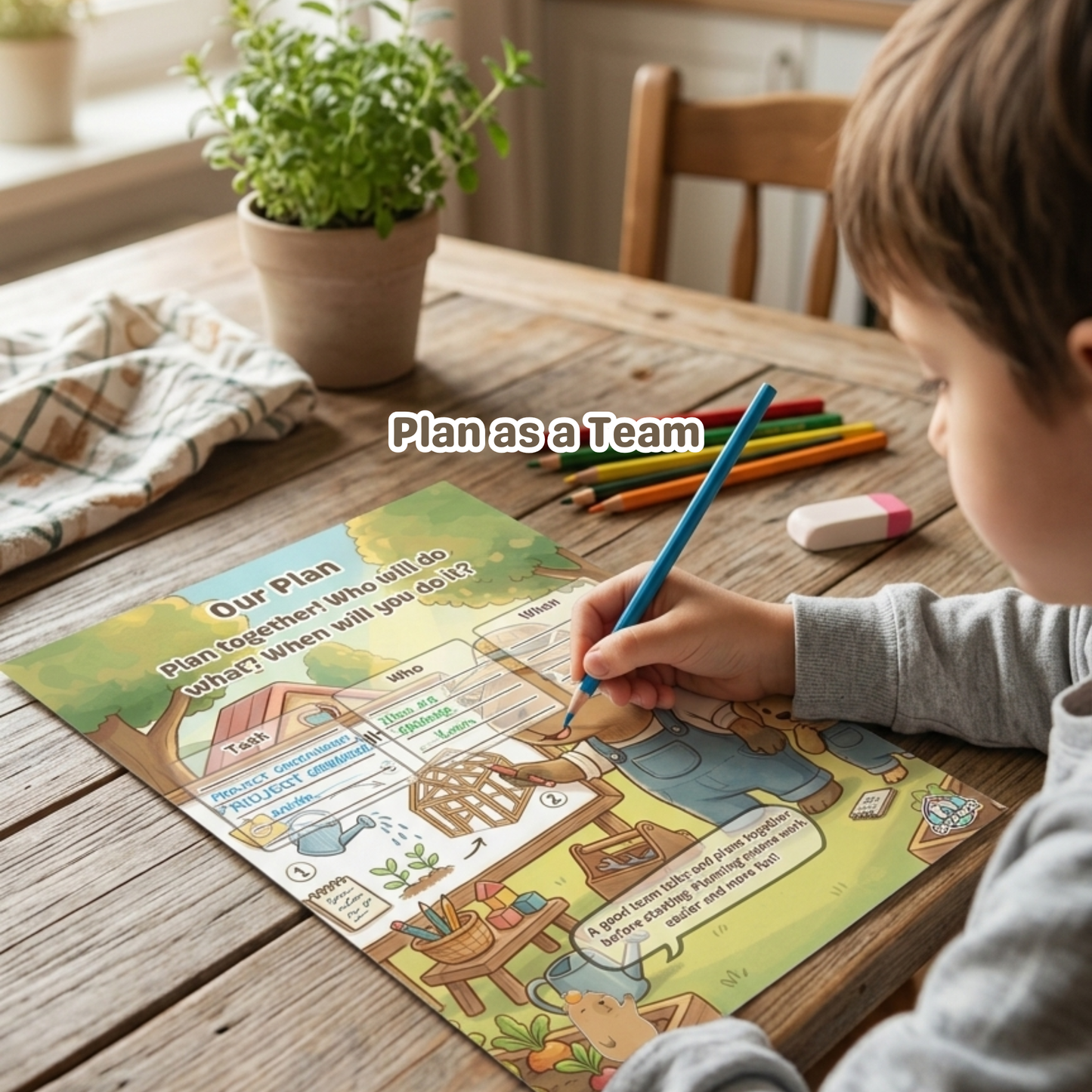 Chill Capy Goals Journal Week 11 – Teamwork Challenge (Ages 6–10)