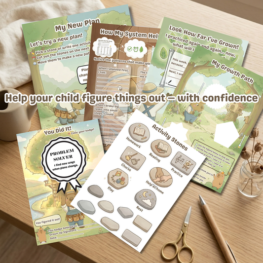 Chill Capy Kids Problem-Solving & Resilience Bundle (Weeks 7–9) – Build Confidence & Independent Thinking (Ages 6–10 Printable)