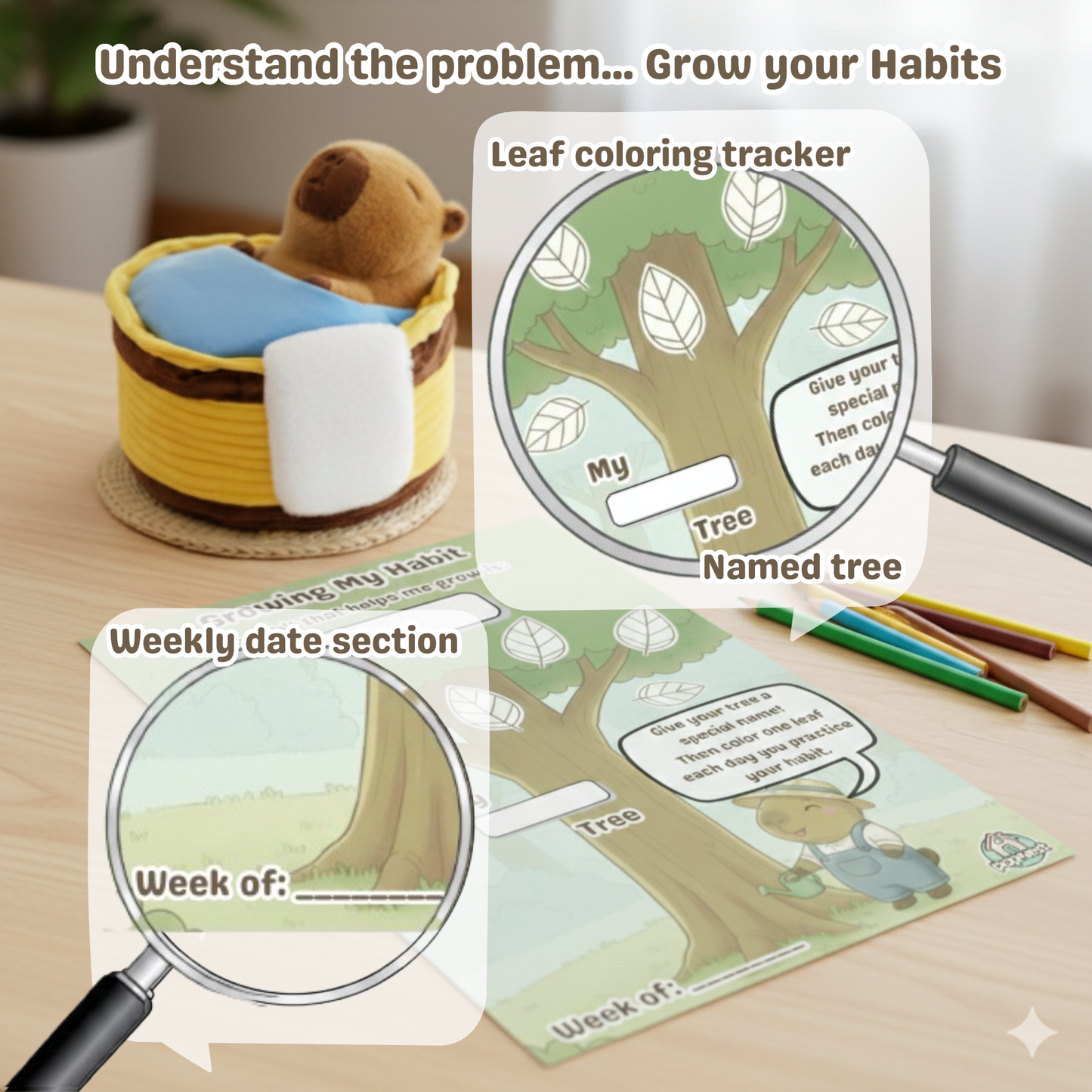 Chill Capy Kids Problem-Solving & Resilience Bundle (Weeks 7–9) – Build Confidence & Independent Thinking (Ages 6–10 Printable)