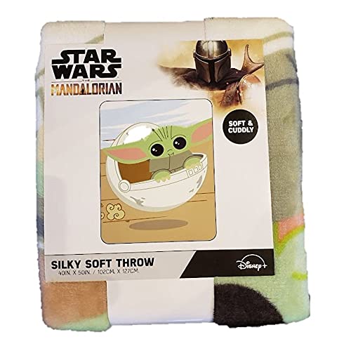 Star Wars Mandalorian On The Go Silky Soft Throw – 40 x 50 Inches - KWtoyszone | Proudly Canadian