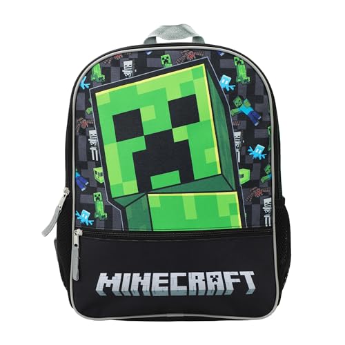 Minecraft Creeper Character Pattern 16" Kids Backpack - KWtoyszone | Proudly Canadian