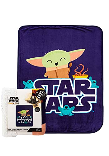 Northwest Star Wars Mandalorian Silk Touch Sherpa Throw Blanket – 40 x 50 inches - KWtoyszone | Proudly Canadian
