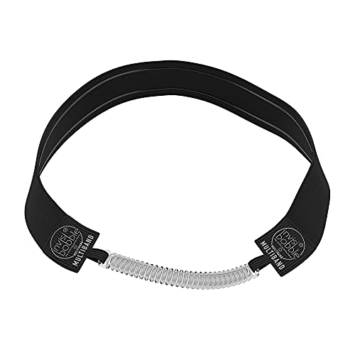 Invisibobble Multiband – True Black | No-Slip Headband with Integrated Hair Tie - KWtoyszone | Proudly Canadian