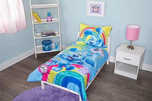 Blue’s Clues 4-Piece Toddler Bedding Set – Comforter, Sheets & Pillowcase - KWtoyszone | Proudly Canadian