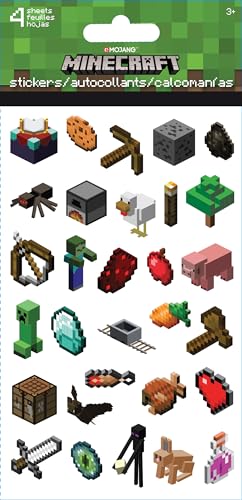 Minecraft Standard 4-Sheet Sticker Set – Fun & Collectible - KWtoyszone | Proudly Canadian