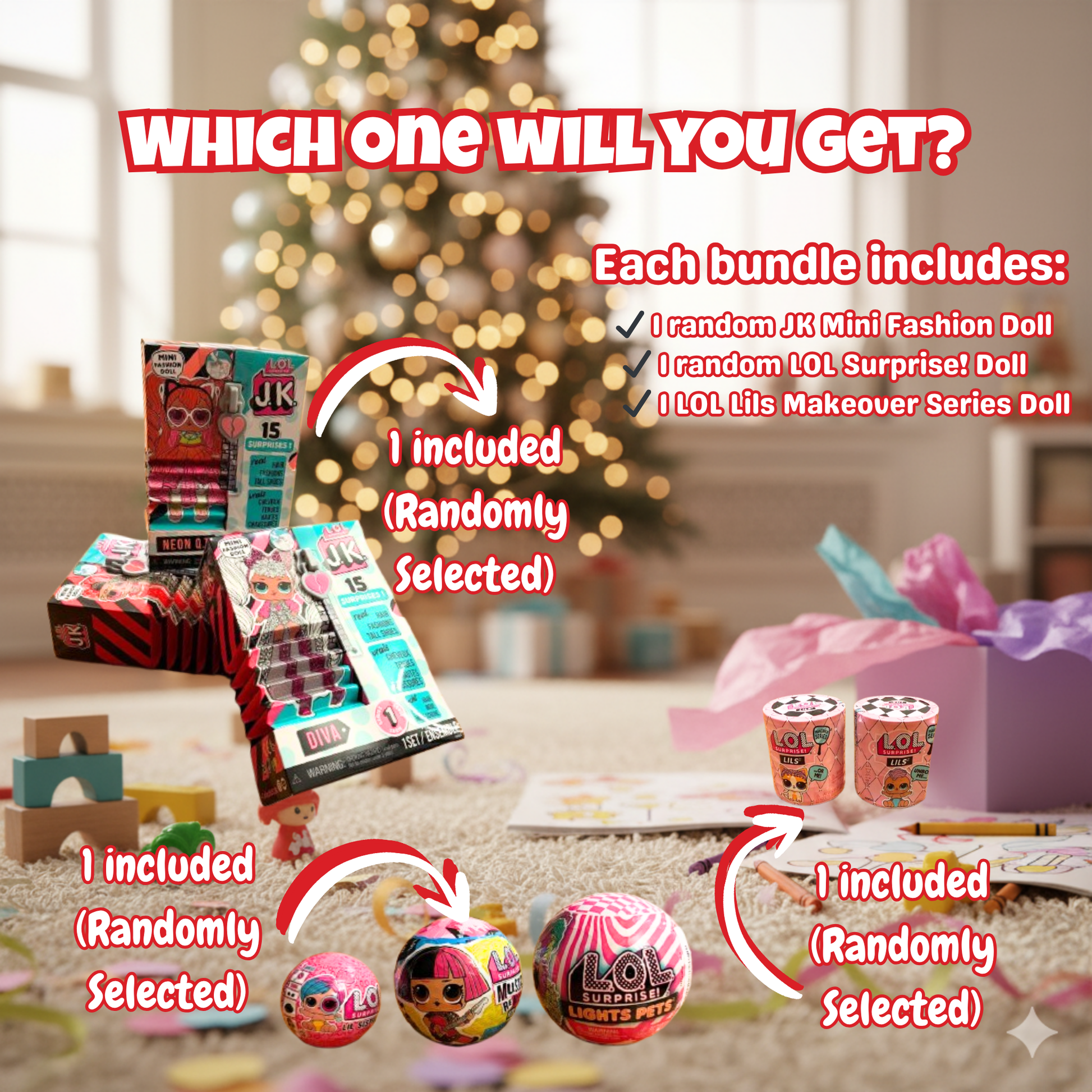 LOL Surprise Glam Trio — Fashion Doll + Mystery Ball + Lils Makeover Surprise - KWtoyszone | Proudly Canadian