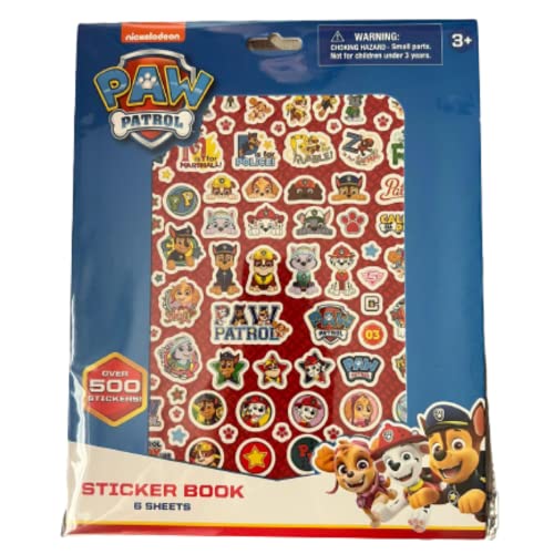 Paw Patrol Sticker Book – 6 Sheets, 500+ Stickers for Kids Crafts & Party Favors - KWtoyszone | Proudly Canadian