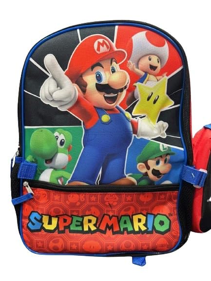 Super Mario Bros Character Backpack 16’’ With Lunch Bag Set School Bag For Kids Boys Girls - KWtoyszone | Proudly Canadian
