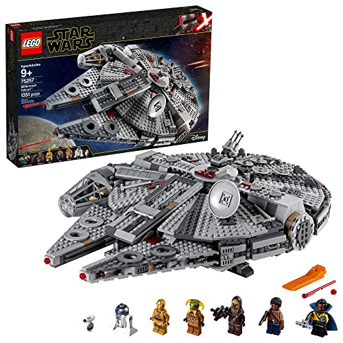 LEGO Star Wars Millennium Falcon 75257 – Starship Model with 7 Minifigures - KWtoyszone | Proudly Canadian