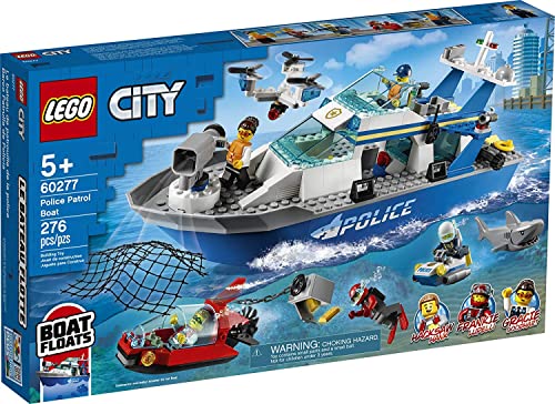 LEGO City Police Patrol Boat 60277 – 276-Piece Building Set - KWtoyszone | Proudly Canadian
