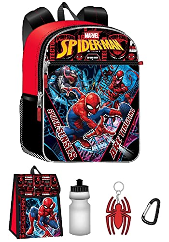 Spider-Man 5-Piece Backpack Set – Standard | Fun & Functional for Kids - KWtoyszone | Proudly Canadian