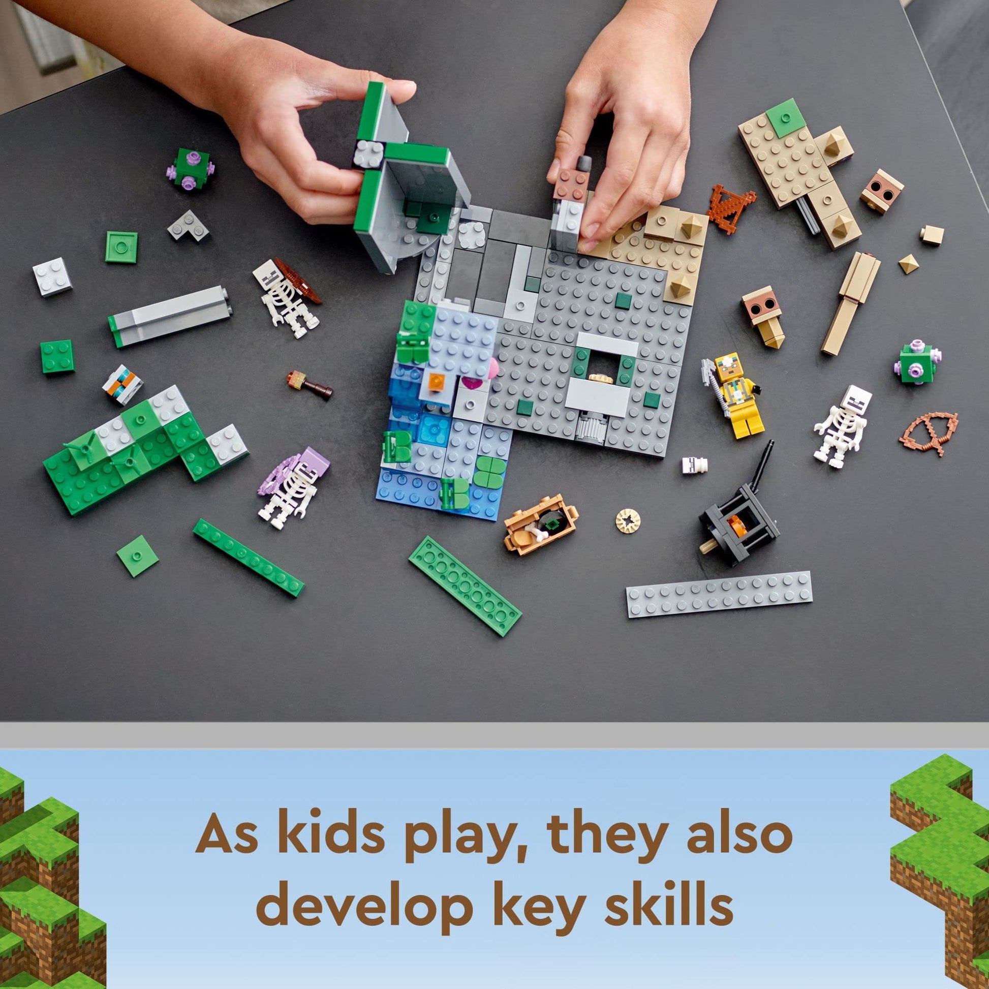 LEGO Minecraft The Skeleton Dungeon 21189 – Buildable Halloween Toy Set for Kids 8+ - KWtoyszone | Proudly Canadian