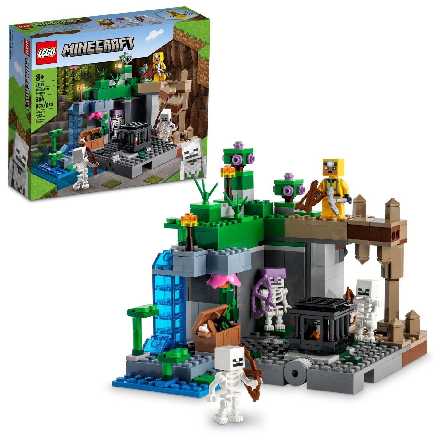 LEGO Minecraft The Skeleton Dungeon 21189 – Buildable Halloween Toy Set for Kids 8+ - KWtoyszone | Proudly Canadian