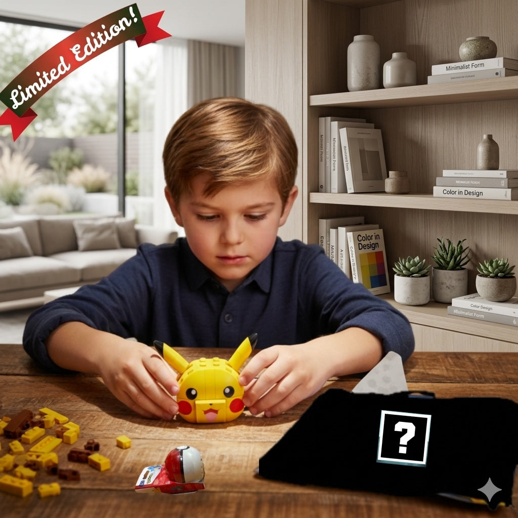 Pokémon Build & Battle Surprise Bundle – Mega Construx 200+ Piece Set + Mini Poké Ball Build