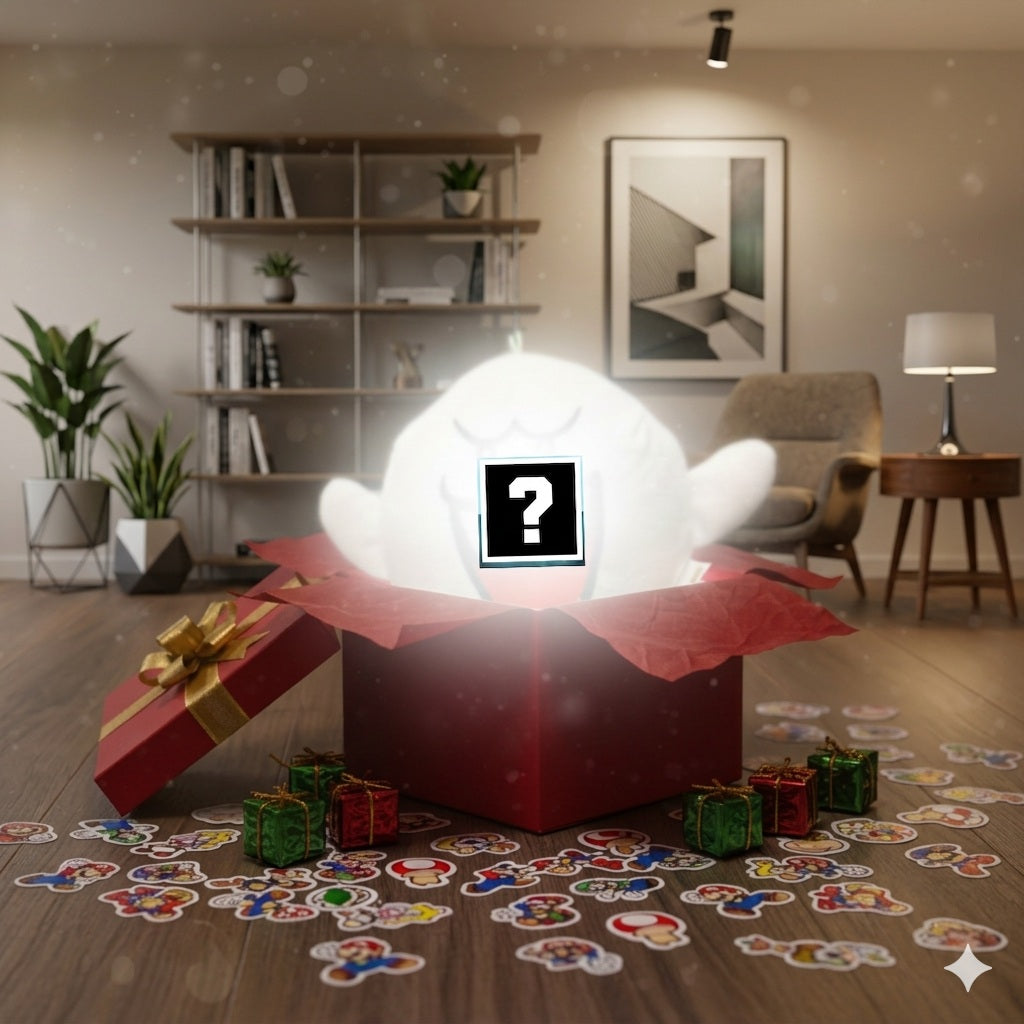 Mystery Mario Plush + Bonus Stickers — Holiday Surprise Bundle (Limited Stock)