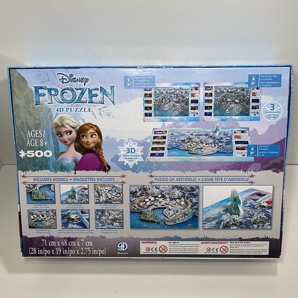 4D Puzzle: Disney Frozen Puzzle of Arendelle – Interactive Fun for Kids - KWtoyszone | Proudly Canadian